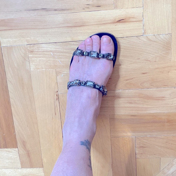 JCrew  Rhinestone Sandals - Picture 2 of 4